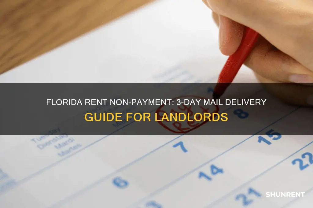 how to deliver 3 day mail rent non payment florida