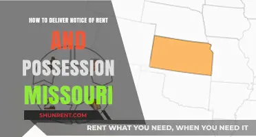 Missouri Rent & Possession Notice: A Step-by-Step Delivery Guide