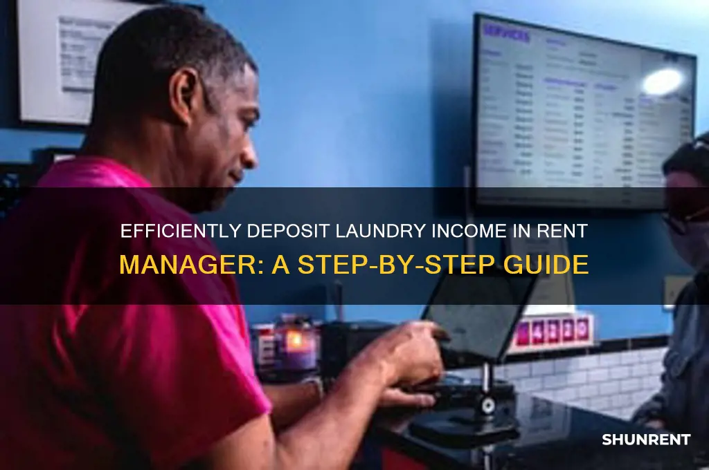 how to deposit laundry income in rent manager