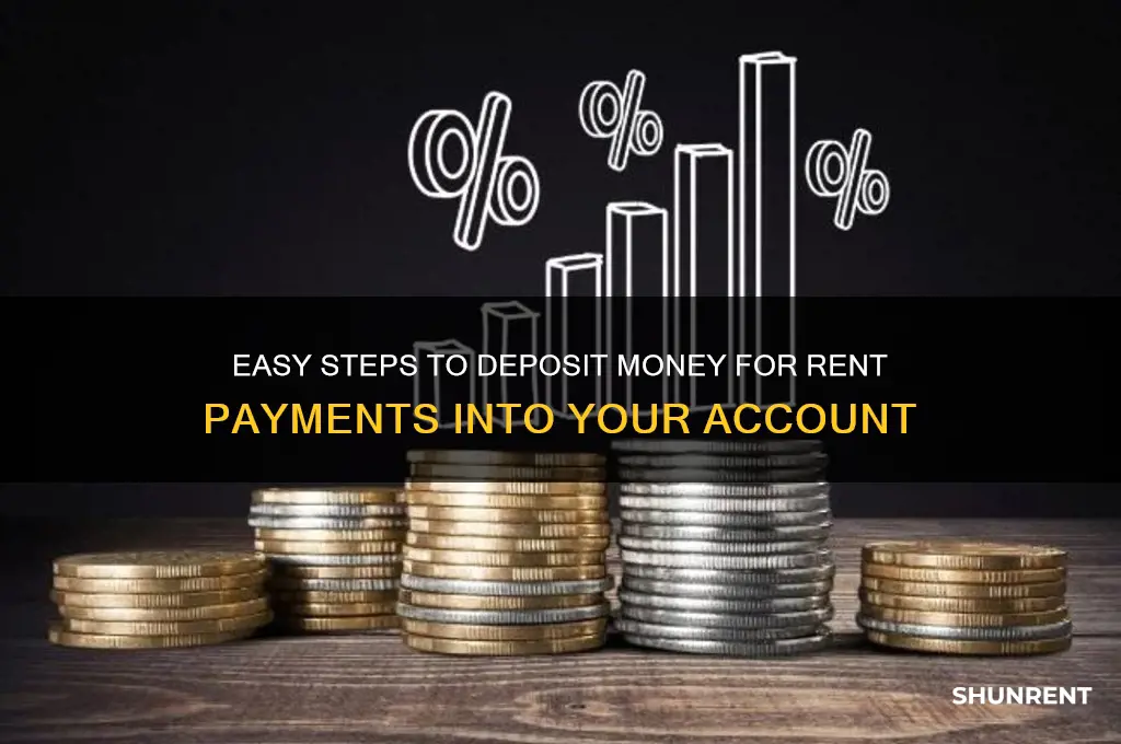 how to deposit money into account for rent