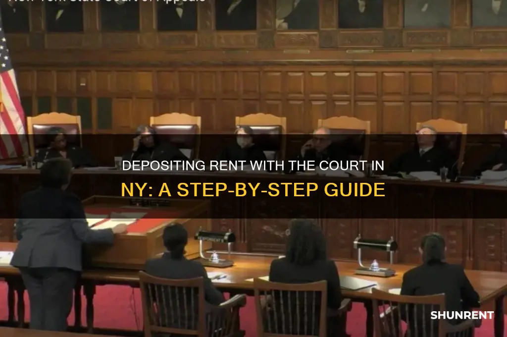 how to deposit rent with court ny
