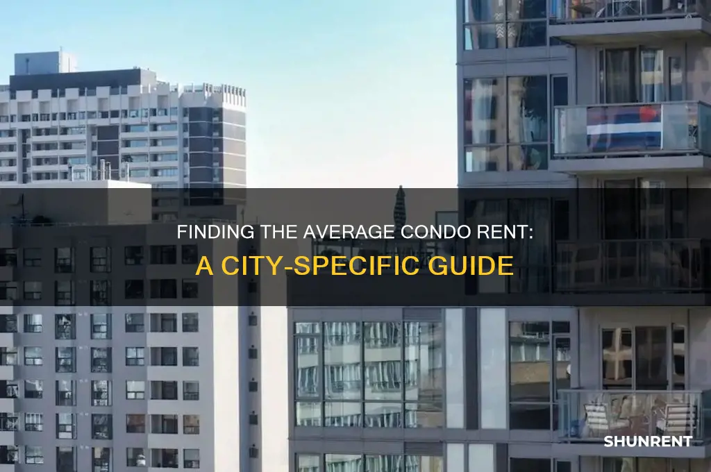 how to determine average rent for condo in a city