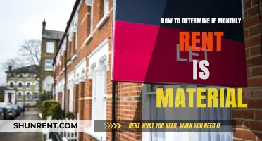 Is Your Monthly Rent Material? A Practical Guide to Determine