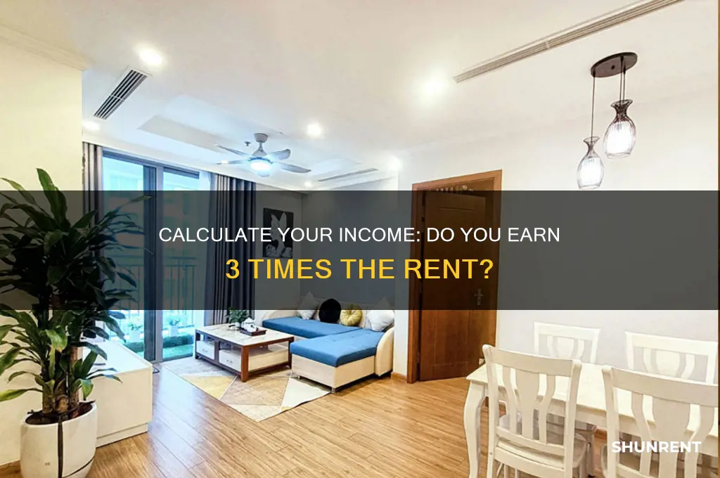 how to determine if you make 3 times the rent