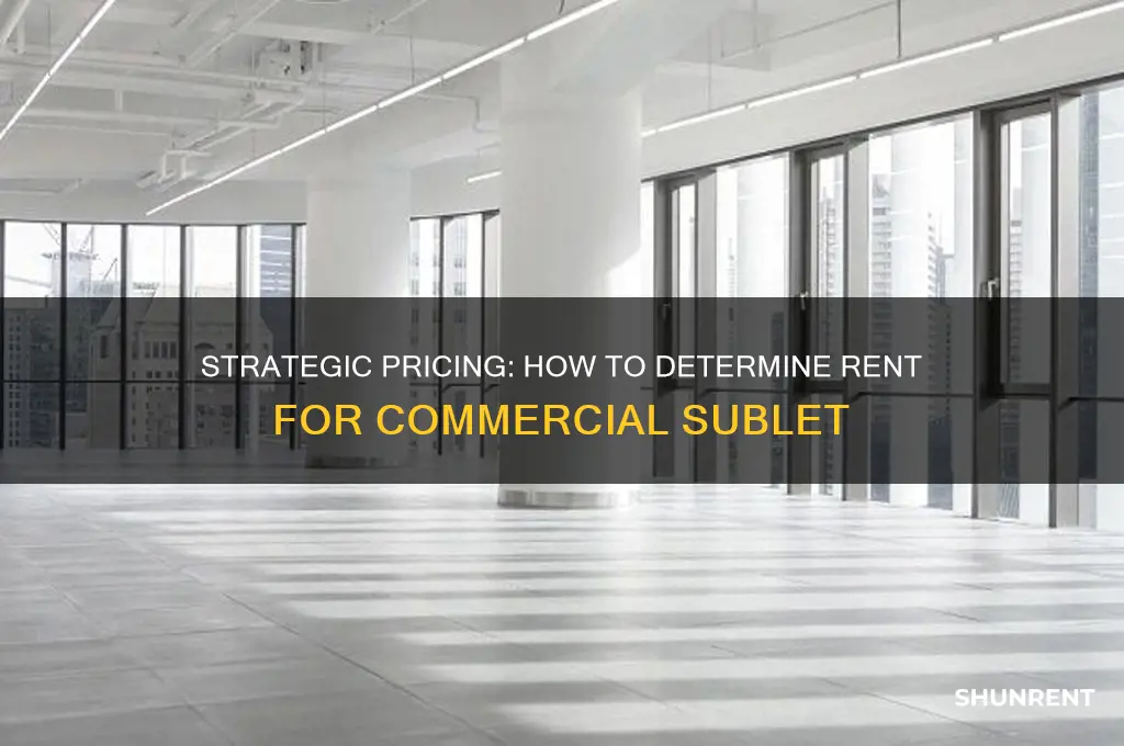 how to determine rent for commercial sublet
