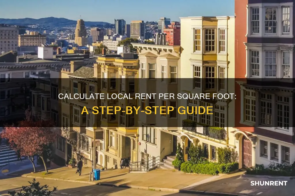 how to determine rent per square foot in an area
