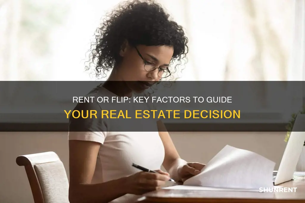 how to determine whether to rent or flip