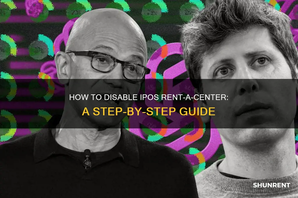 how to disable ipos rent a center