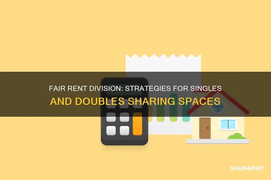 how to divide rent among singles and doubles