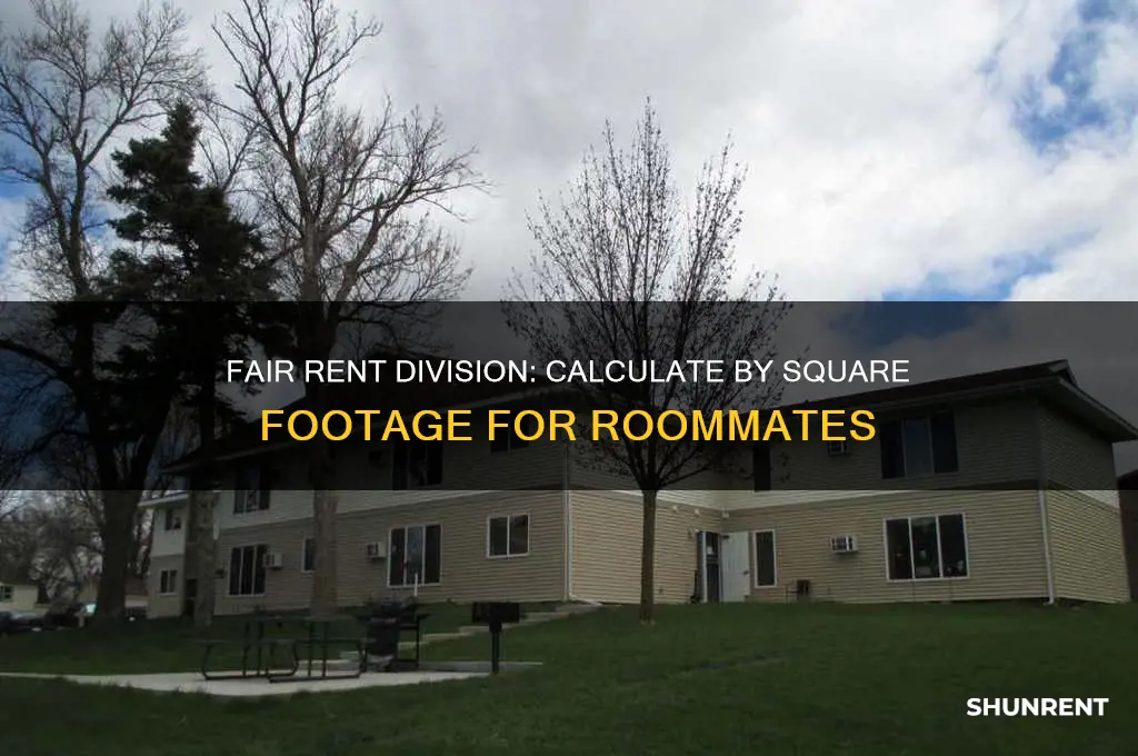 how to divide rent based on square footage