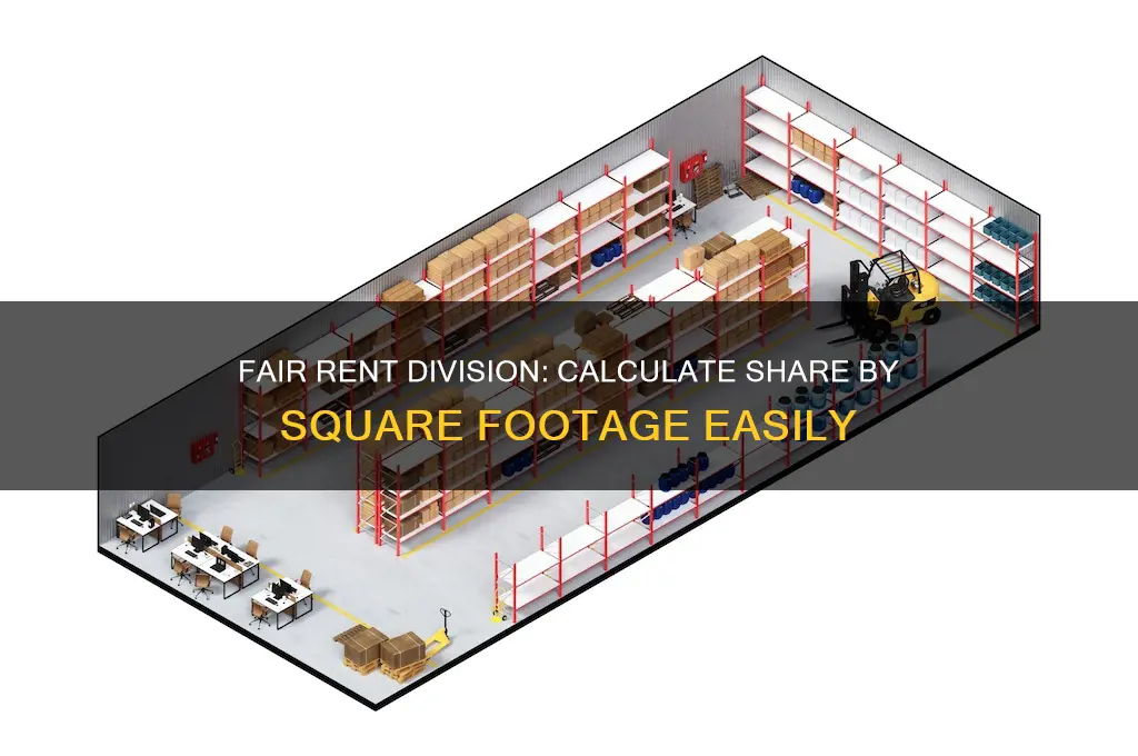 how to divide rent by square footage