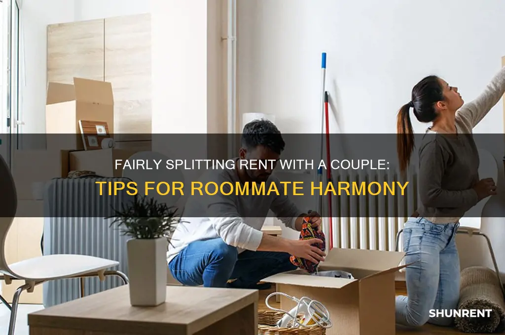 how to divide rent with a couple