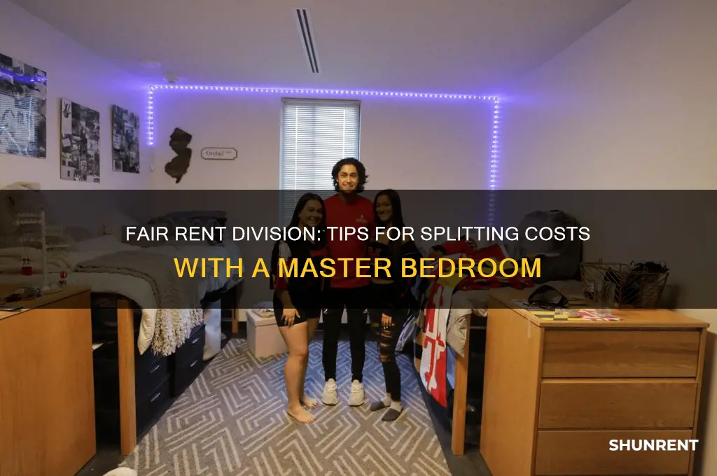 how to divide rent with master bedroom