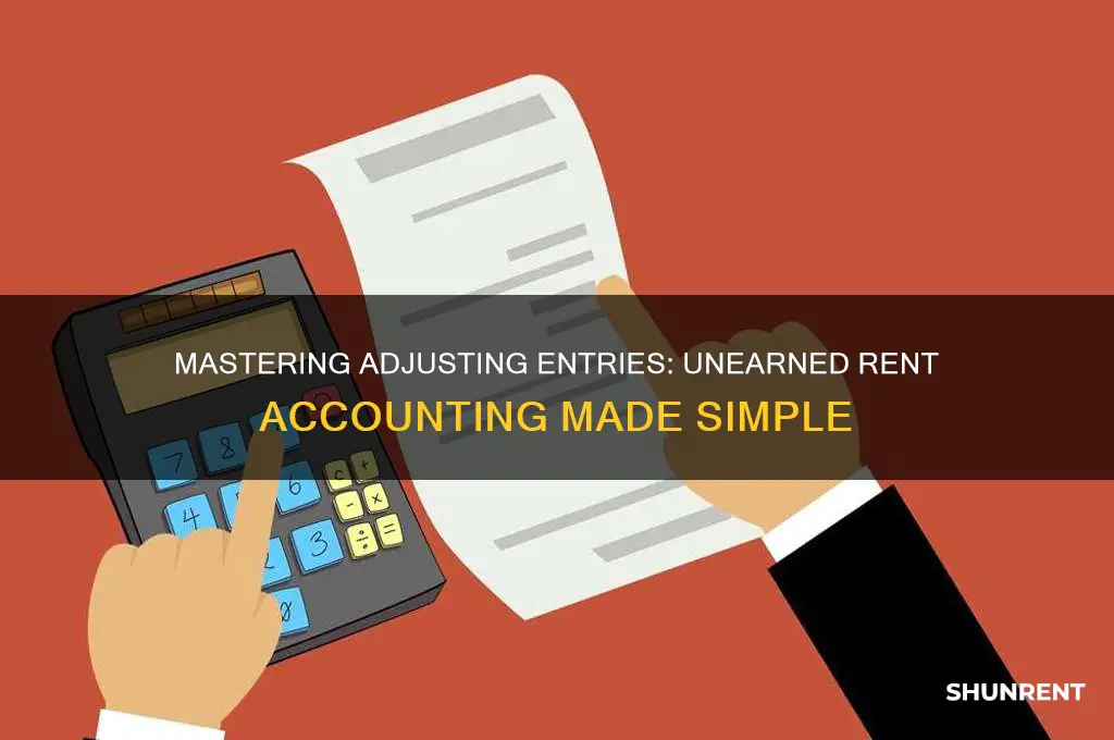 how to do adjusting entry for unearned rent
