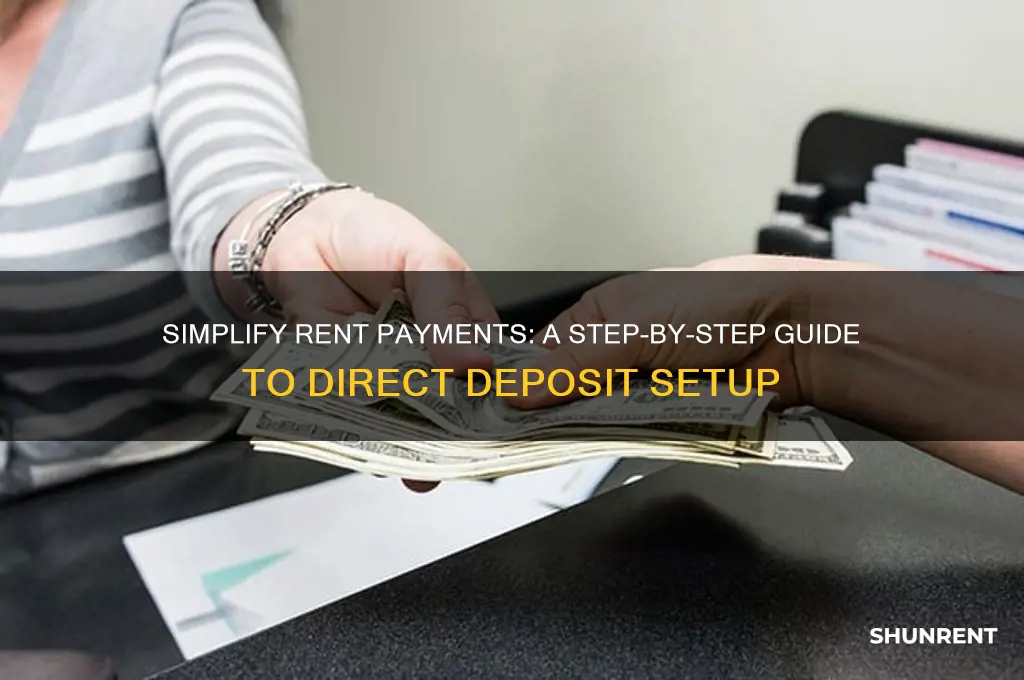 how to do direct deposit for rent