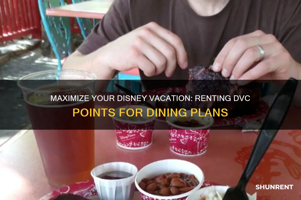 how to do disney dining plan renting points