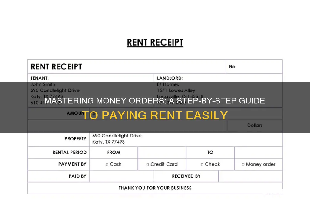 how to do money order for rent