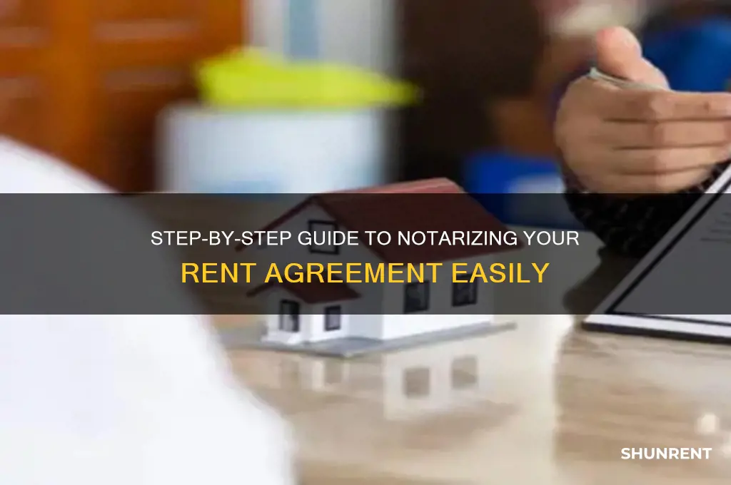 how to do notary of rent agreement