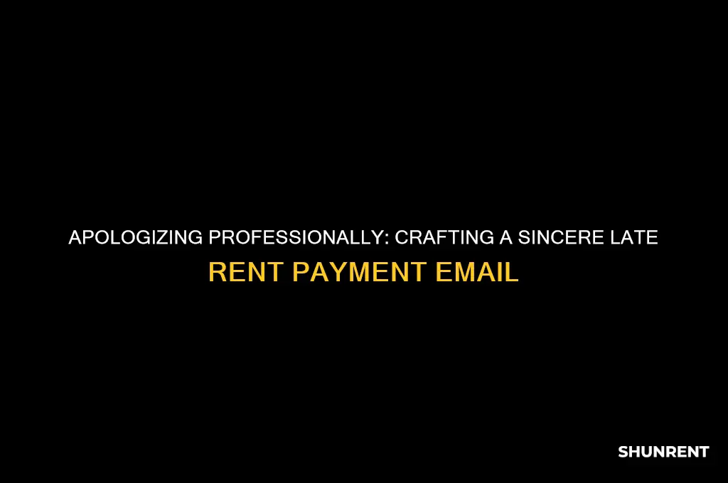 how to email sorry for late rent