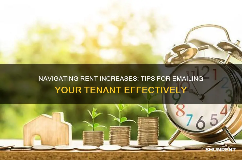 how to email your tenante about rent going up