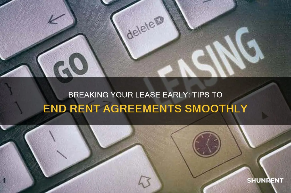 how to end a lease early rent