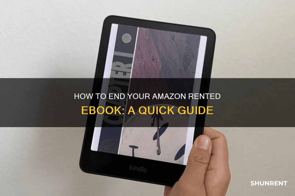how to end a rented ebook from amazon