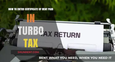 TurboTax Guide: Entering Certificate of Rent Paid Easily and Accurately