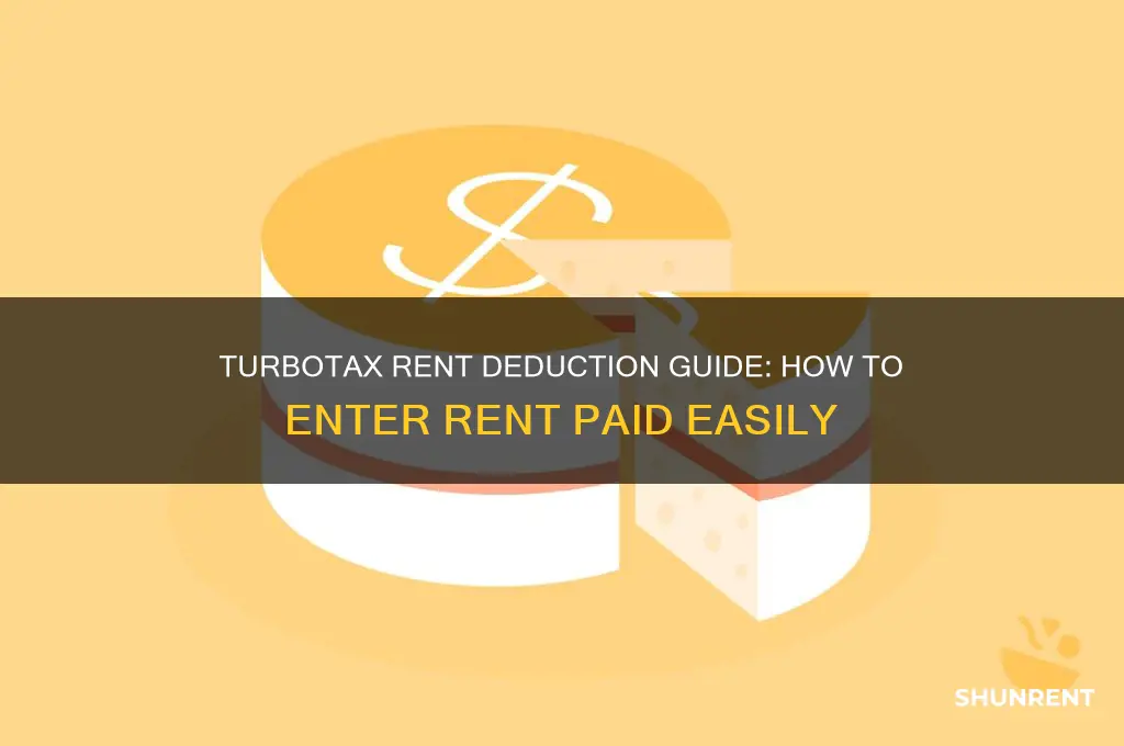 how to enter rent paid in turbotax