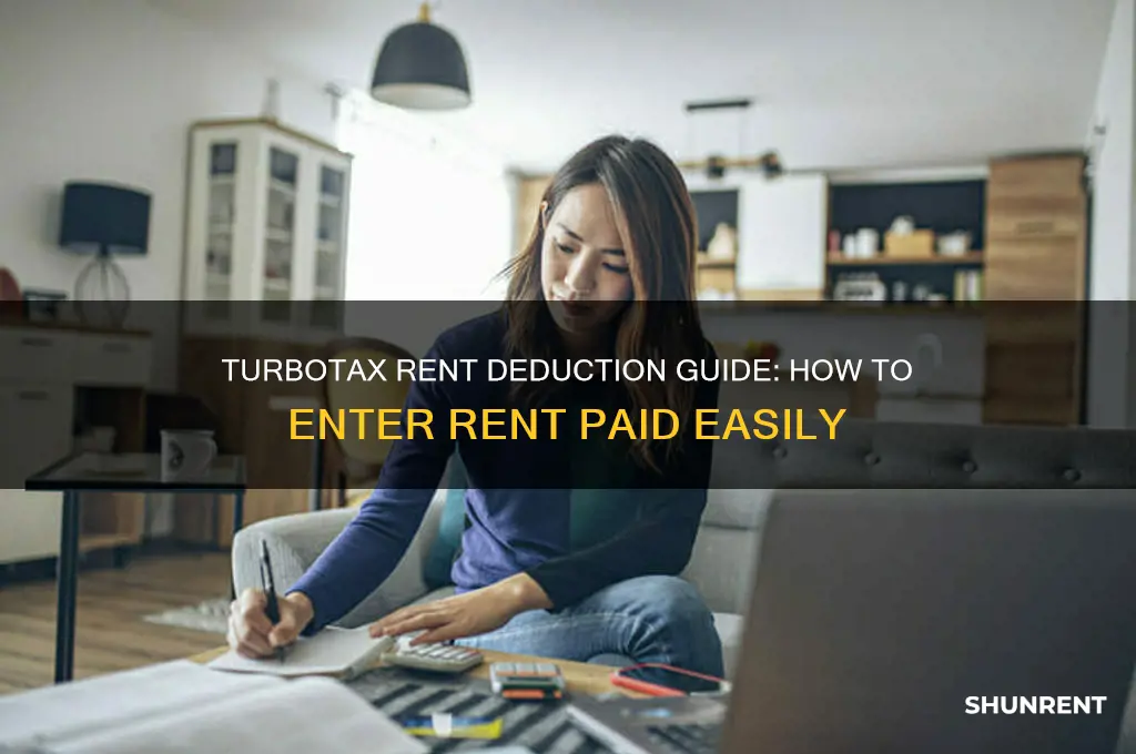 how to enter rent paid on turbo tax