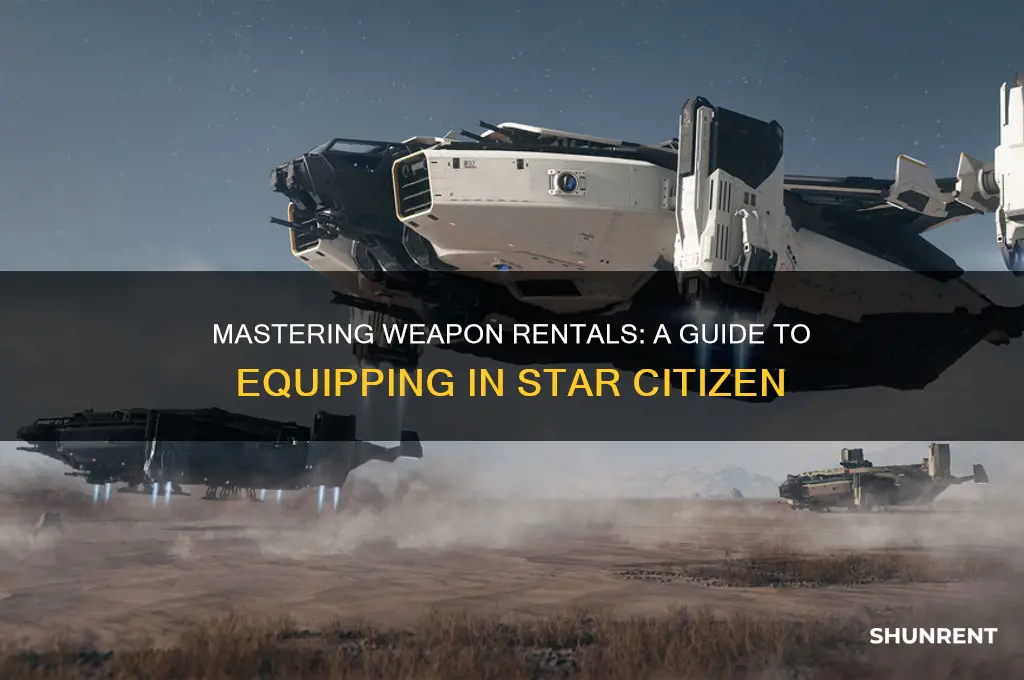 how to equip rented weapons star citizen