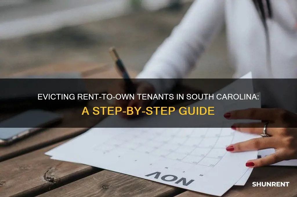 how to evict a rent to own tenant in sc