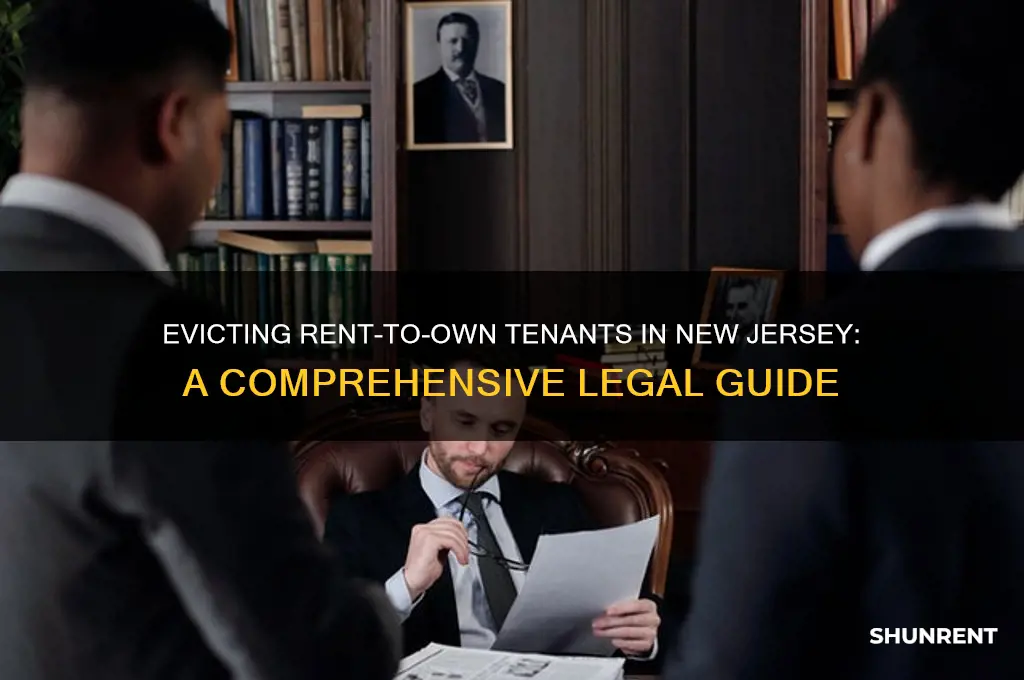 how to evict a rent to own tenant nj
