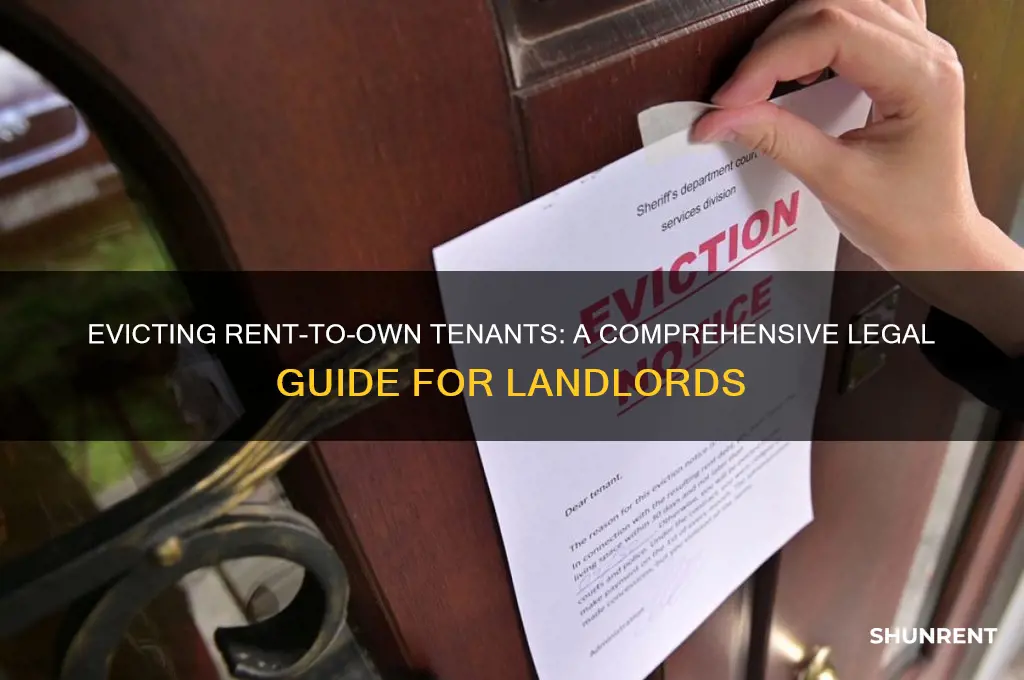 how to evict a rent to own tenant