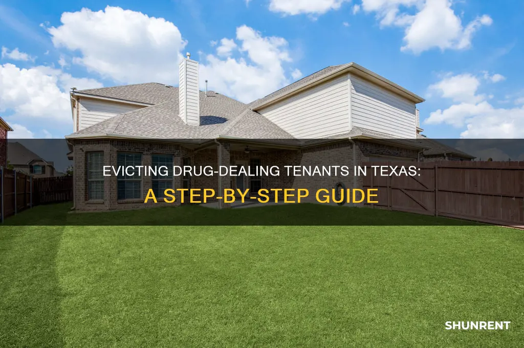 how to evict a renter in texas dealing drugs