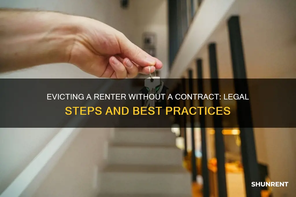 how to evict a renter without a contract