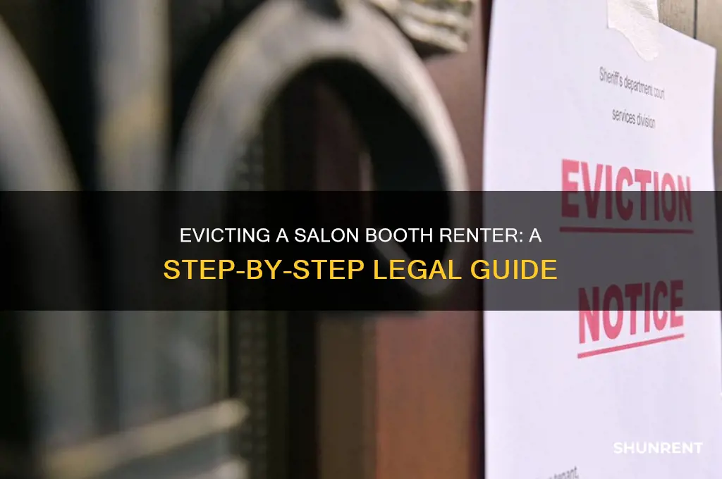 how to evict a salon booth renter