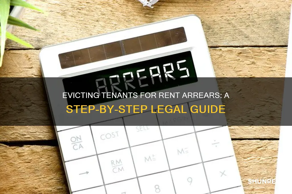 how to evict a tenant due to rent arrears