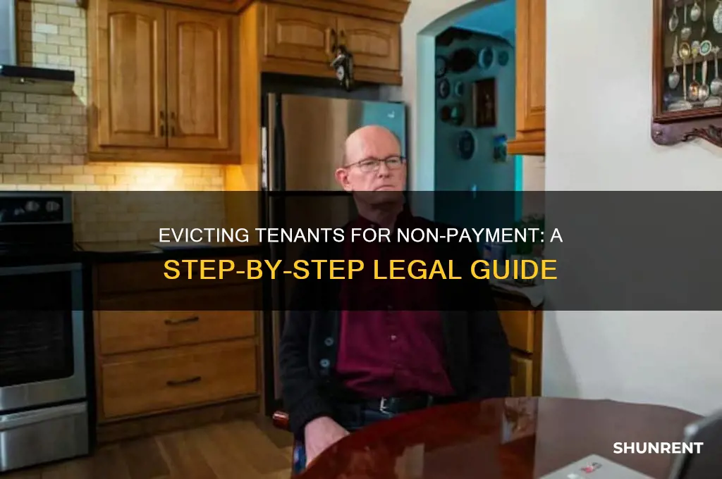 how to evict a tenant for non payment of rent