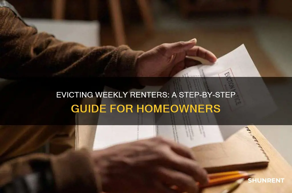 how to evict a weekly renter from your residence