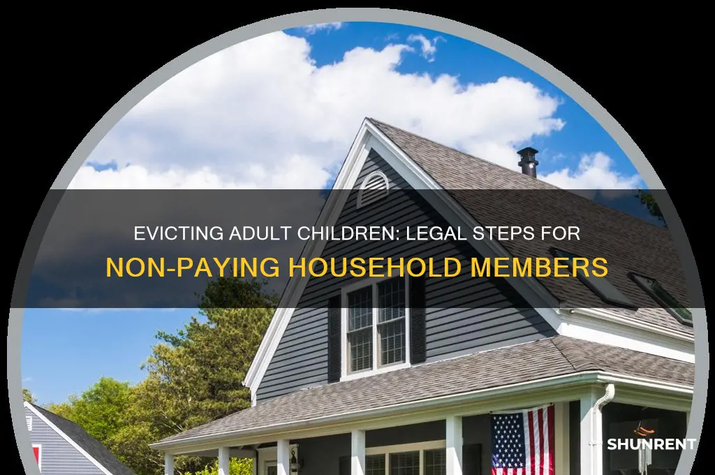 how to evict adult child who never paid rent