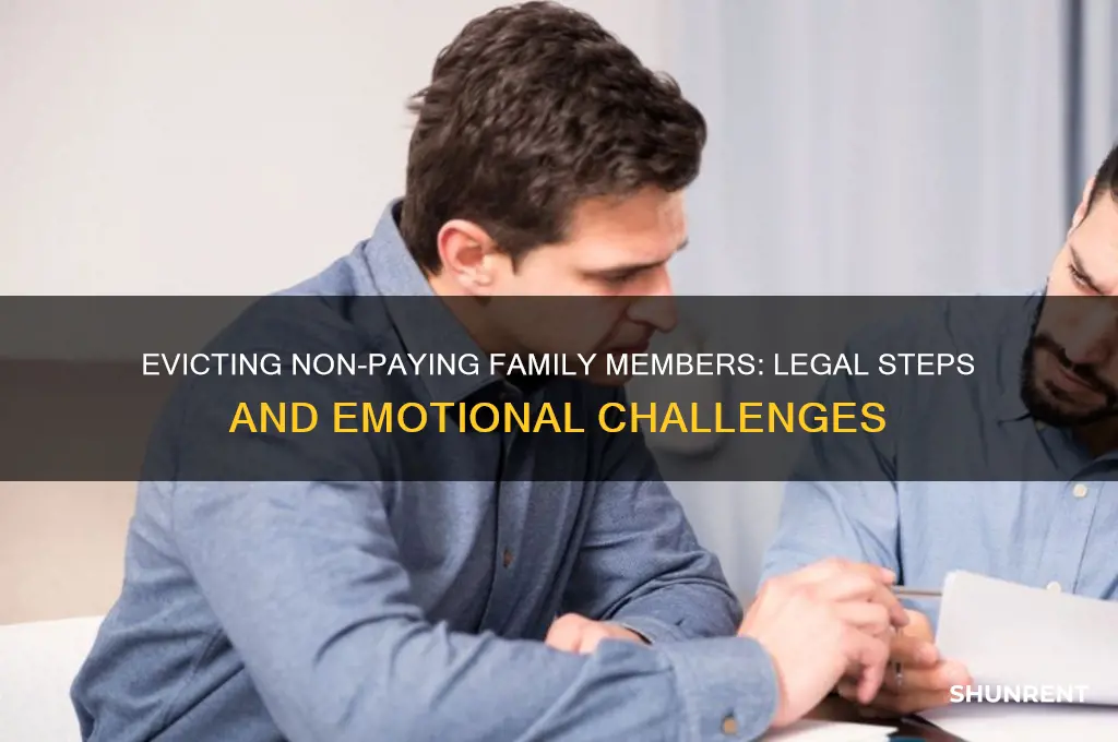 how to evict family who has never paid rent