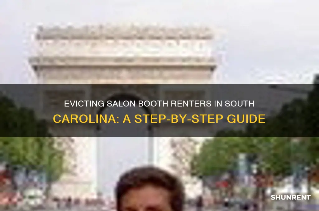 how to evict salon booth renter in south carolina