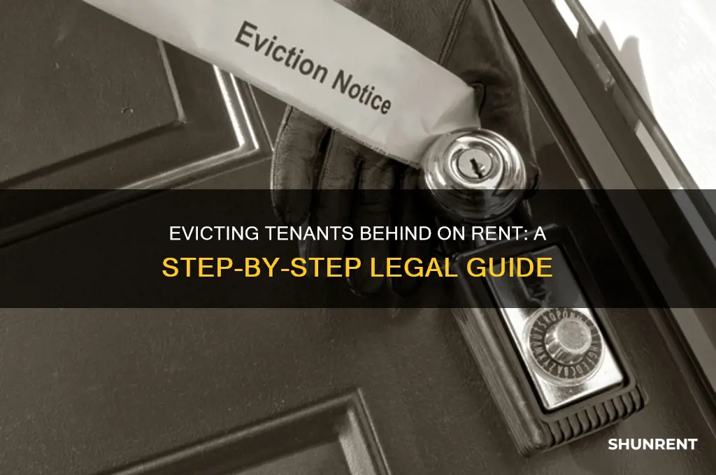 how to evict tenant who is months behind in rent