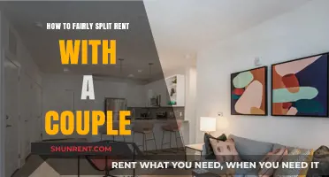 Fair Rent Splitting Strategies for Couples Sharing Living Spaces