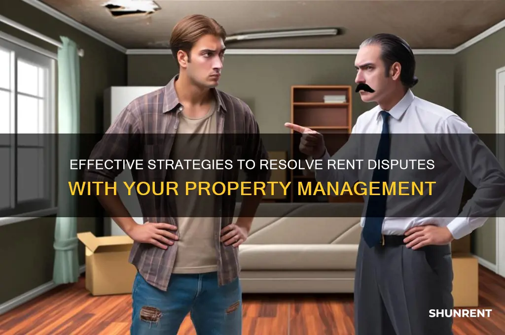 how to fight over rent with management
