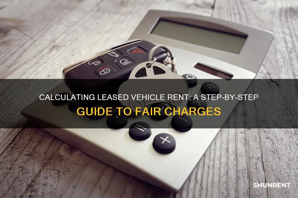how to figure amount of rent charge for leased vehicle