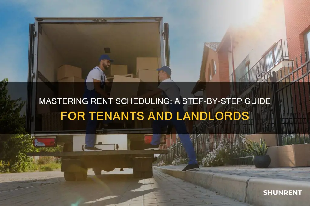how to figure out a rent schedule