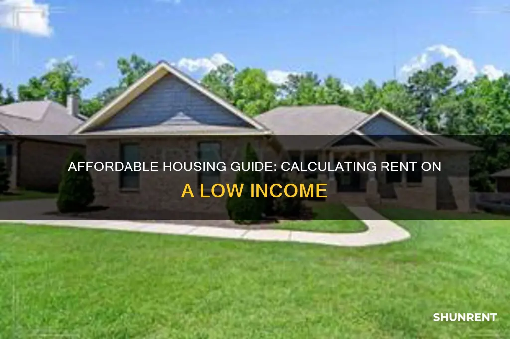 how to figure price on low income rent
