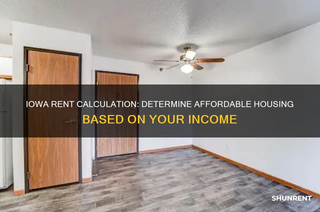 how to figure rent based on income in iowa
