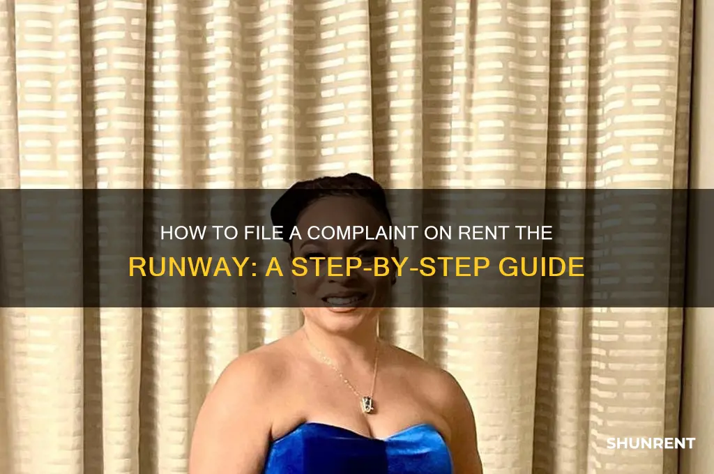 how to file a complint on rent the runway